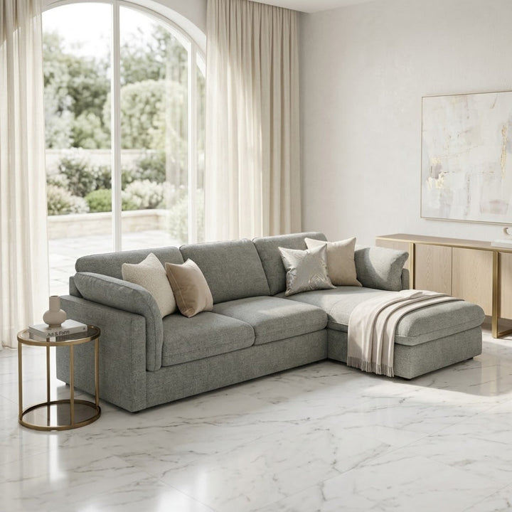 Avion 3 Seater Chaise Sofa – Licorice