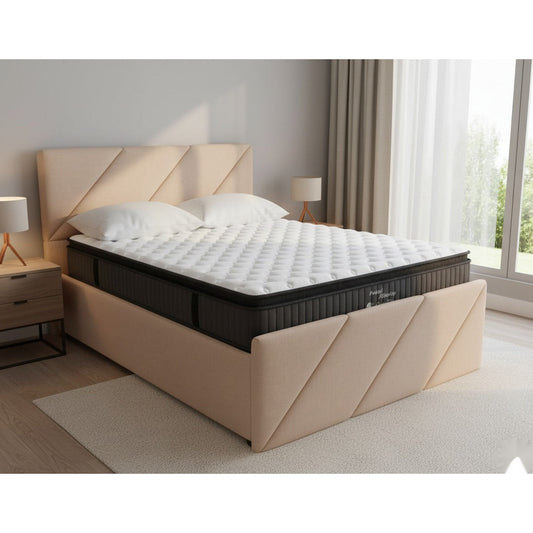 NZ Made Zest Bed Frame + SleepTime Pocket Pillowtop Mattress - alternate view