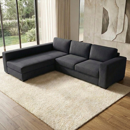 NZ Made Trendi Long-Arm with Chaise Corner Sofa - alternate view