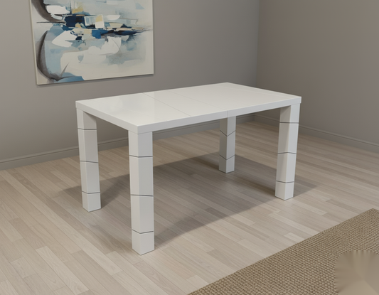 Lisa 1.5M Dining Table White - alternate view