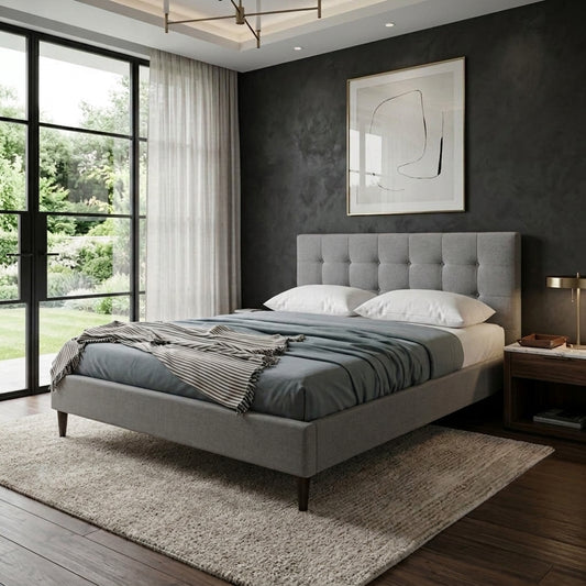 Aspen Fabric NZ King Bed - alternate view