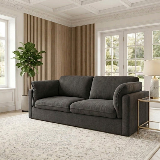 Avion 2.5 Seater Glamour Sofa – Licorice 5 Seater Glamour Sofa Licorice - alternate view