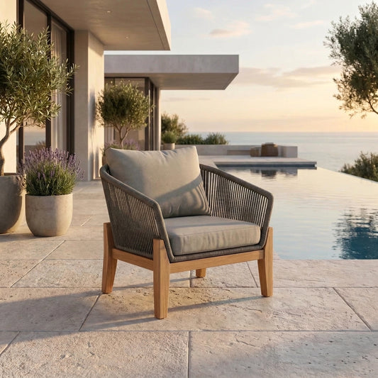 Nexus Outdoor Armchair With Cover - Moss/Taupe - alternate view