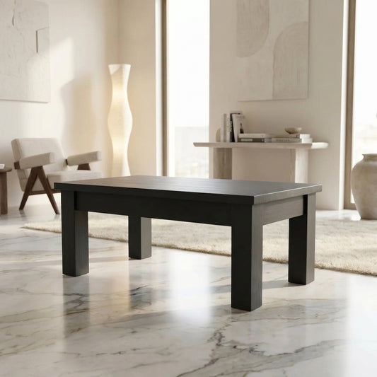 Essential wooden Coffee Table Black colour - alternate view