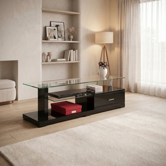 Clare Black TV Unit - alternate view