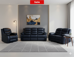 CozyCrown Recliner Suite Collection Black