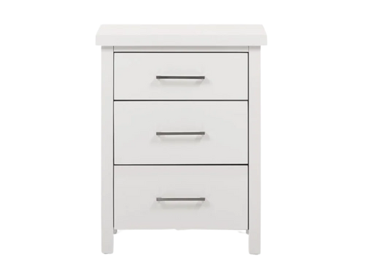 Champion 3 Drw Bedside White