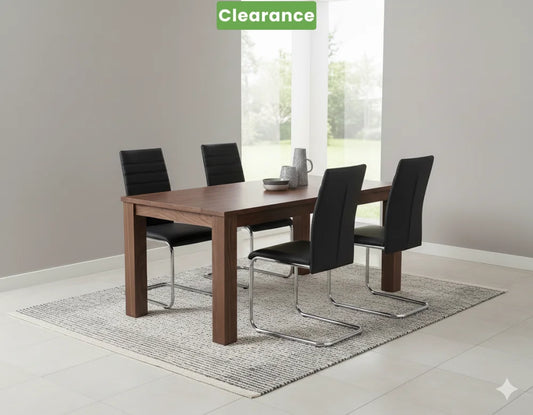 Clarity Dining Chairs Set of 4 Black - alternate view