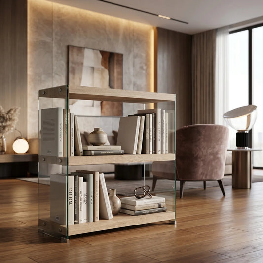 Bookcase Glass Side Panel-Low - alternate view