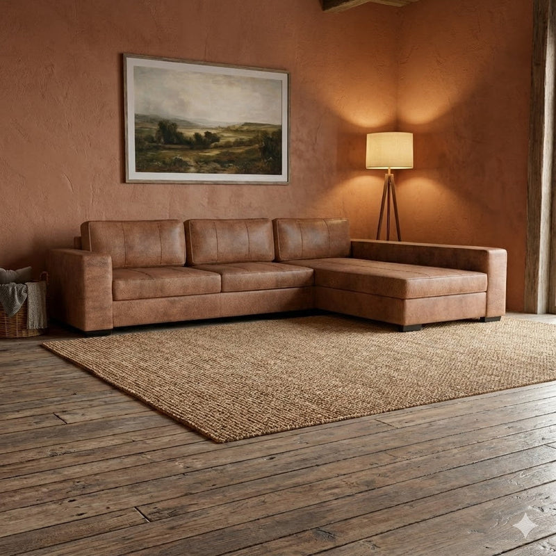 NZ Made Evoque Long-Arm with Chaise Corner Sofa