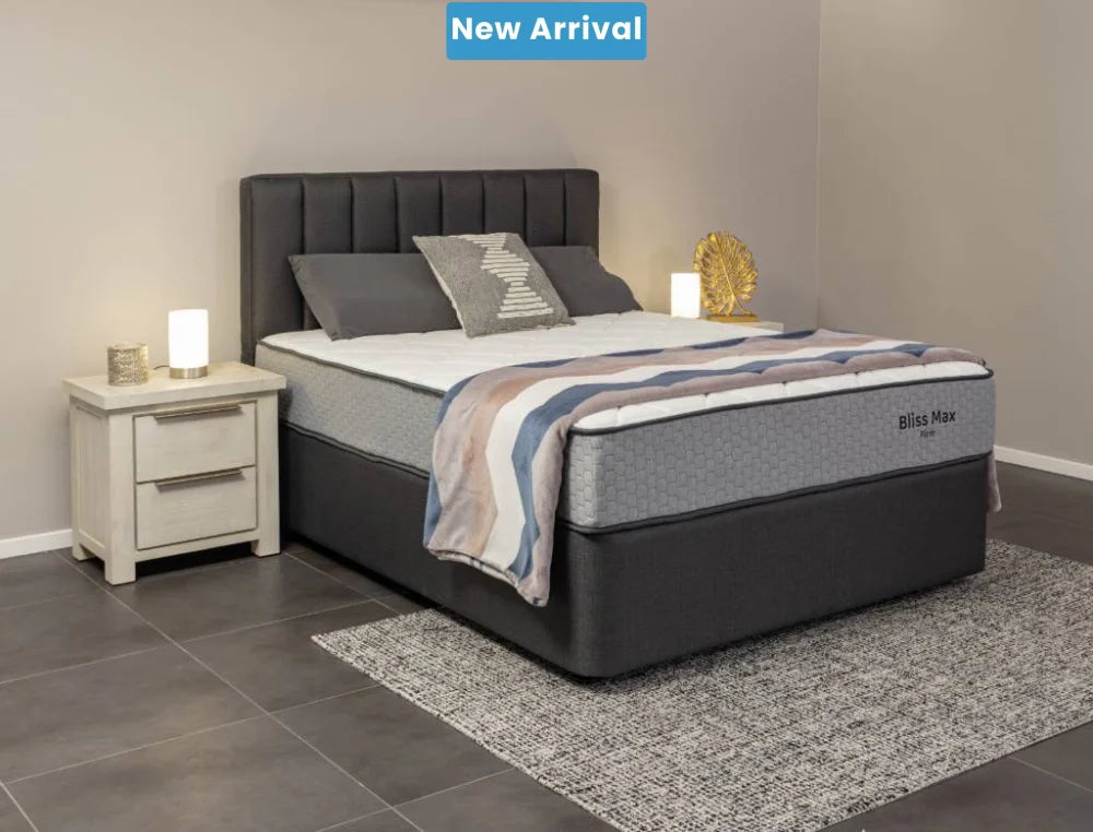 NZ Made Bliss Max Firm Mattress + Royal Bed Base