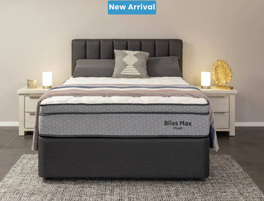 NZ Made Bliss Max Plush Mattress + Royal Bed Base - alternate view