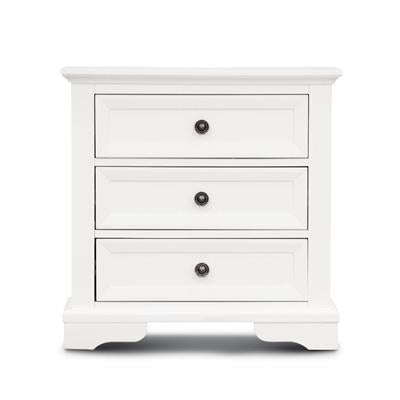 Sienna Bedside Table – White - alternate view