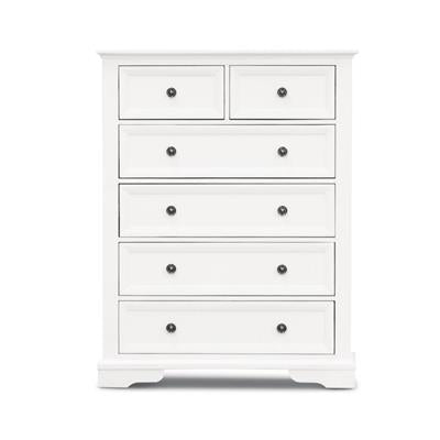 Sienna Tallboy Dresser – White - alternate view