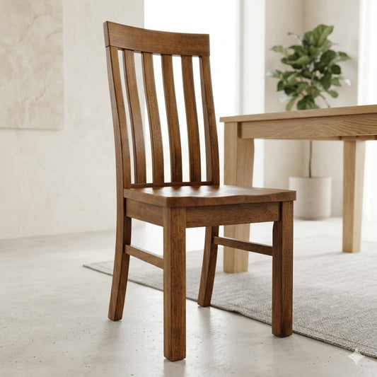 Luxa Timber Seat Dining Chair – Aged Barley | Furniture World NZ