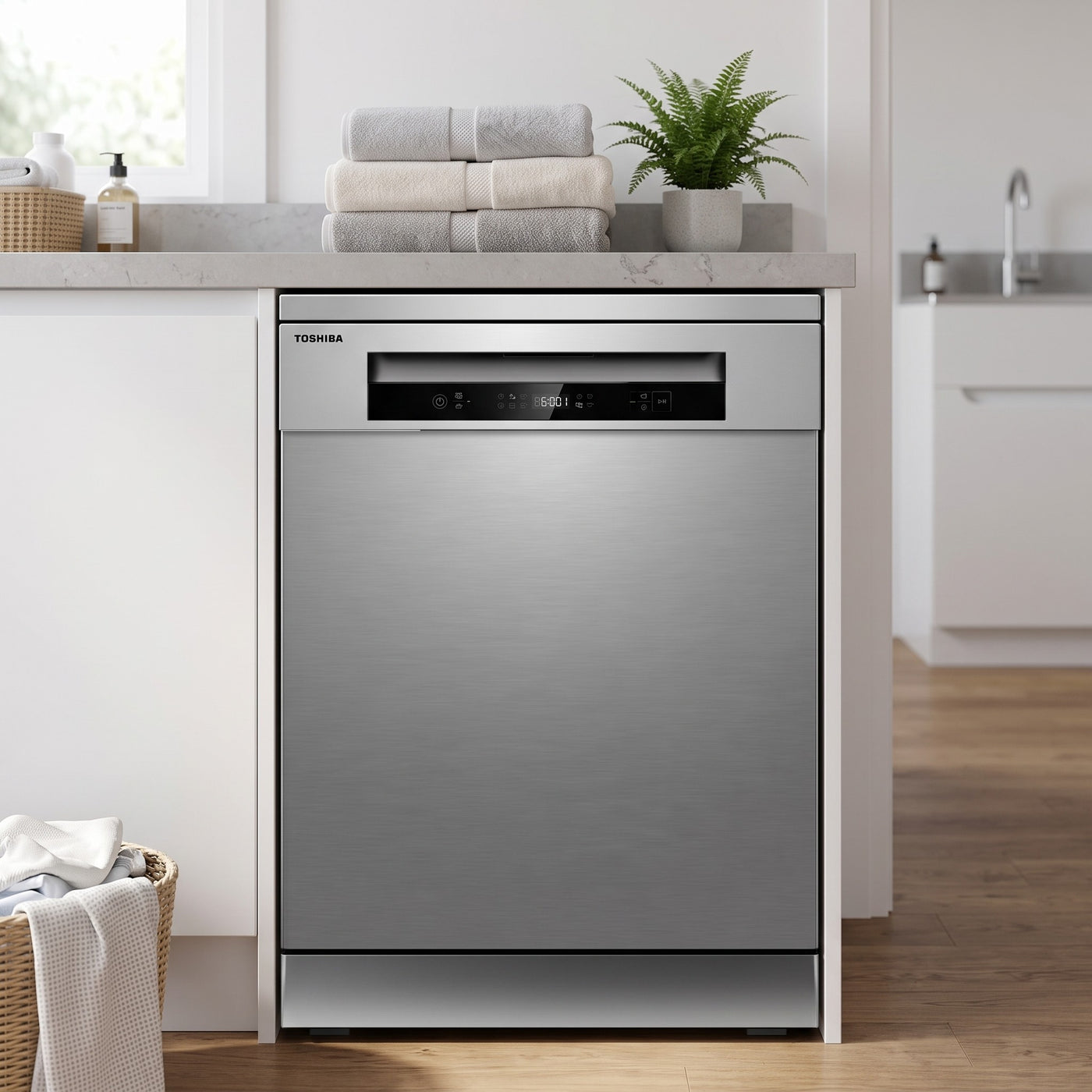 Toshiba DW-15F5(SS)-NZ dishwasher lifestyle