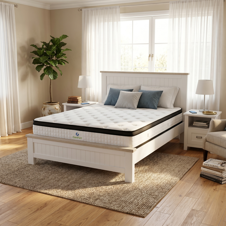 OptiNap Euro Top  Pocket Spring Mattress Super King-Floor Model - lifestyle