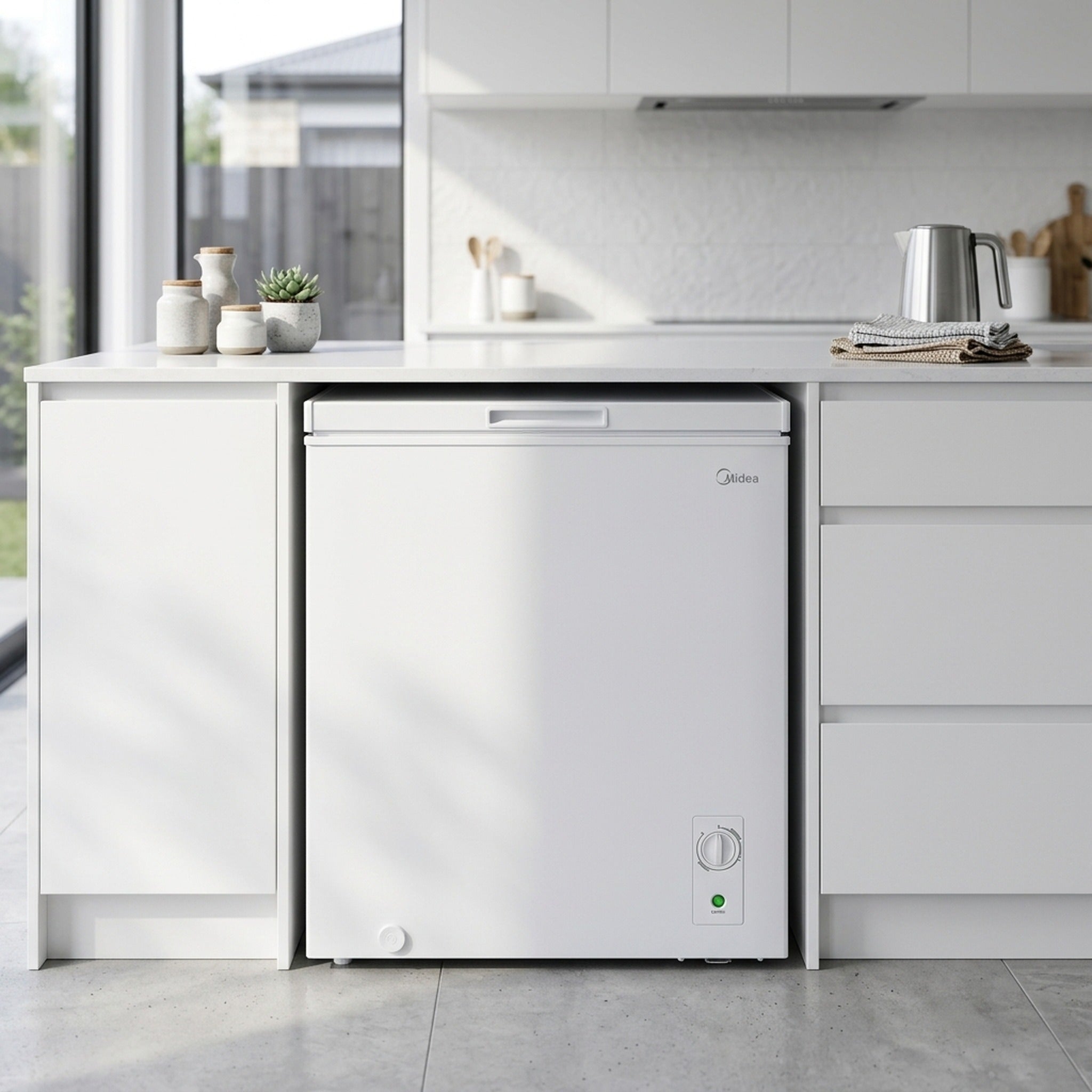Midea 142L Chest Freezer - lifestyle
