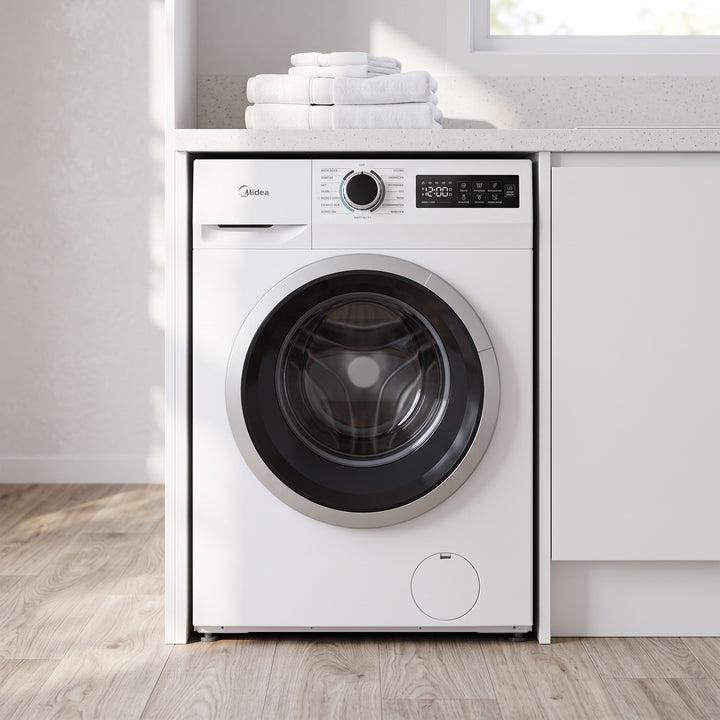 Midea MF110 8kg Front Load Washing Machine White lifestyle