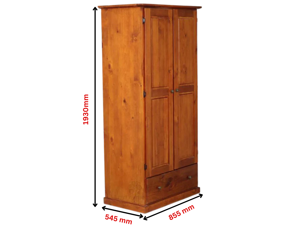 Tasman 2 Door 1 Drw Wardrobe