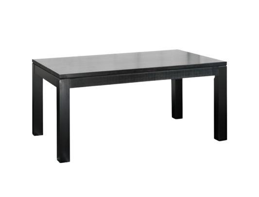 Solid Wood 1.5M Dining Table Black