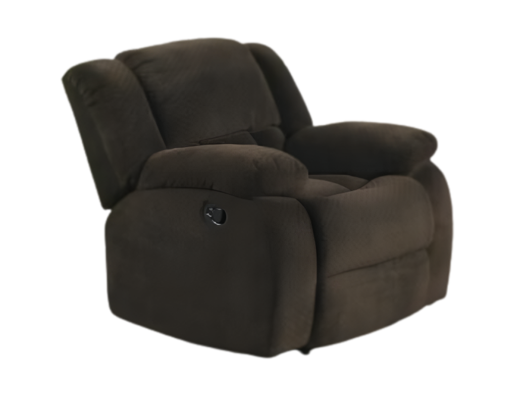 Delight Brown Fabric Recliner Chair