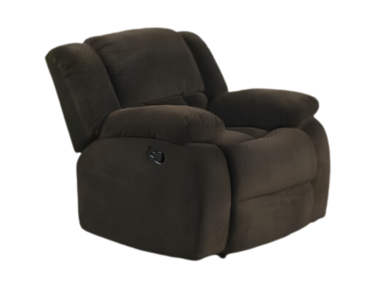 Delight Brown Fabric Recliner Chair