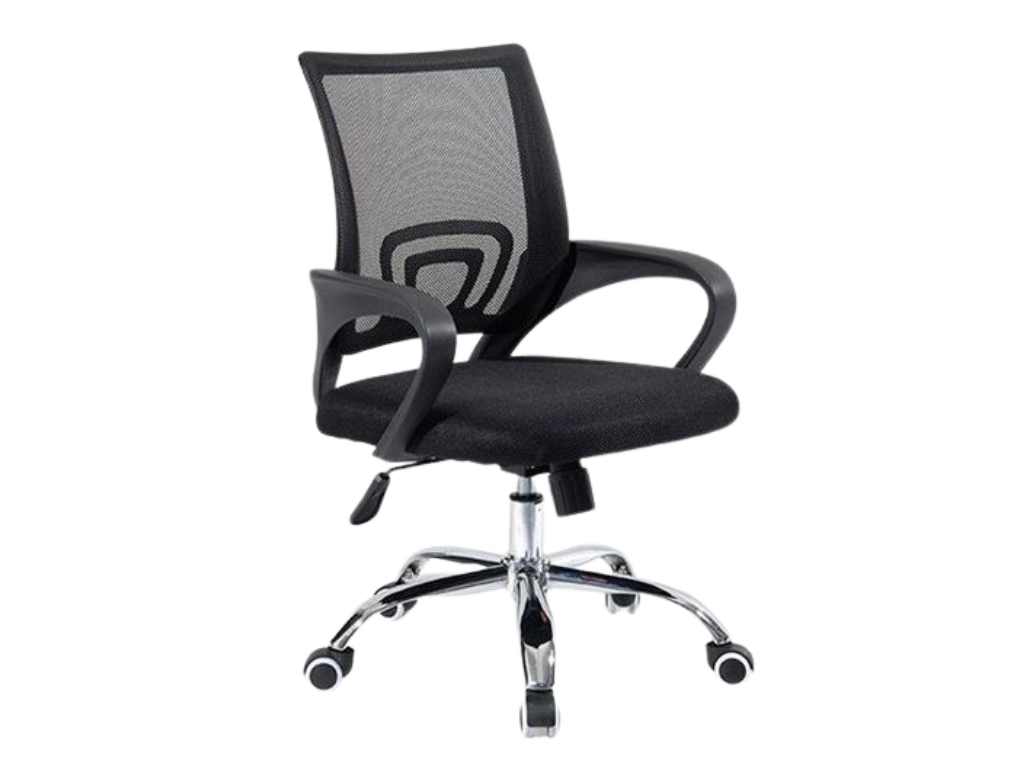 Rory Office Chair Black with Medium Back