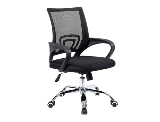 Rory Office Chair Black with Medium Back