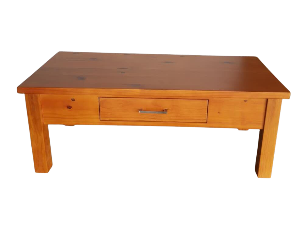 Natural One Drawer Wooden Coffee Table