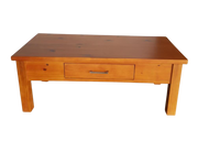 Natural One Drawer Wooden Coffee Table | Furniture World Auckland
