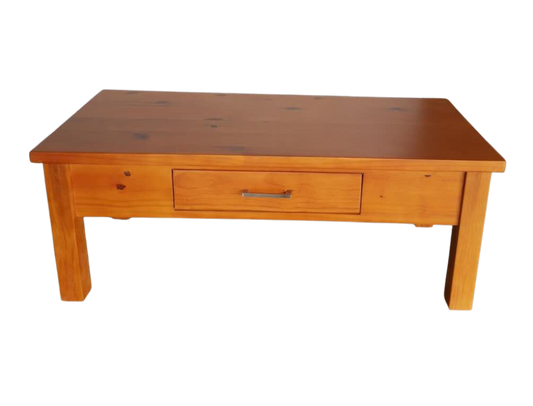 Natural One Drawer Wooden Coffee Table