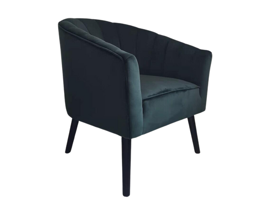 Seashore Velvet Armchair Green