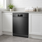 Toshiba DW-15F3(BS)-NZ dishwasher Black With Auto Open & UV light lifestyle