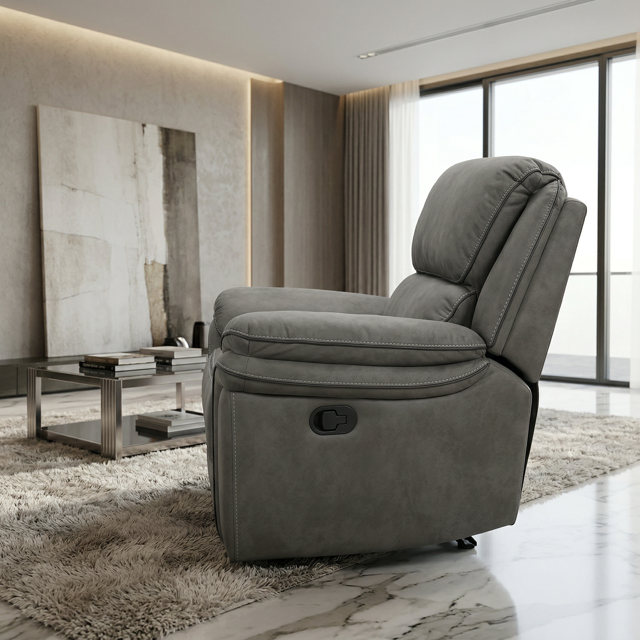 Comfort Cove Recliner Chair Grey