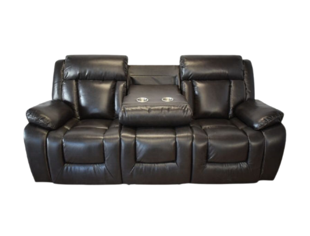 Luxe 3RR Recliner Suite Dark Brown