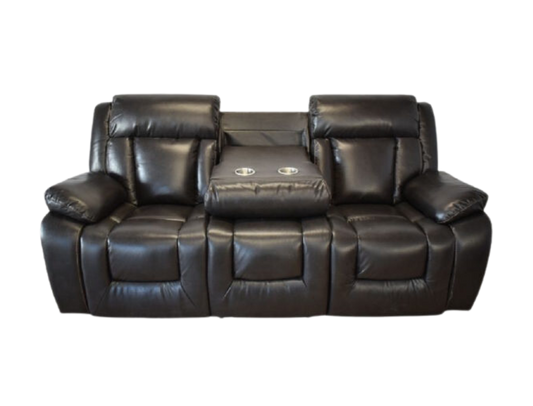 Luxe 3RR Recliner Suite Dark Brown