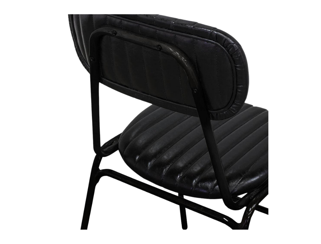 Datsun Chair Vintage Black PU Assembled