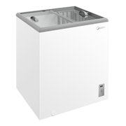 Midea 82L Glass Door Showcase Chest Freezer