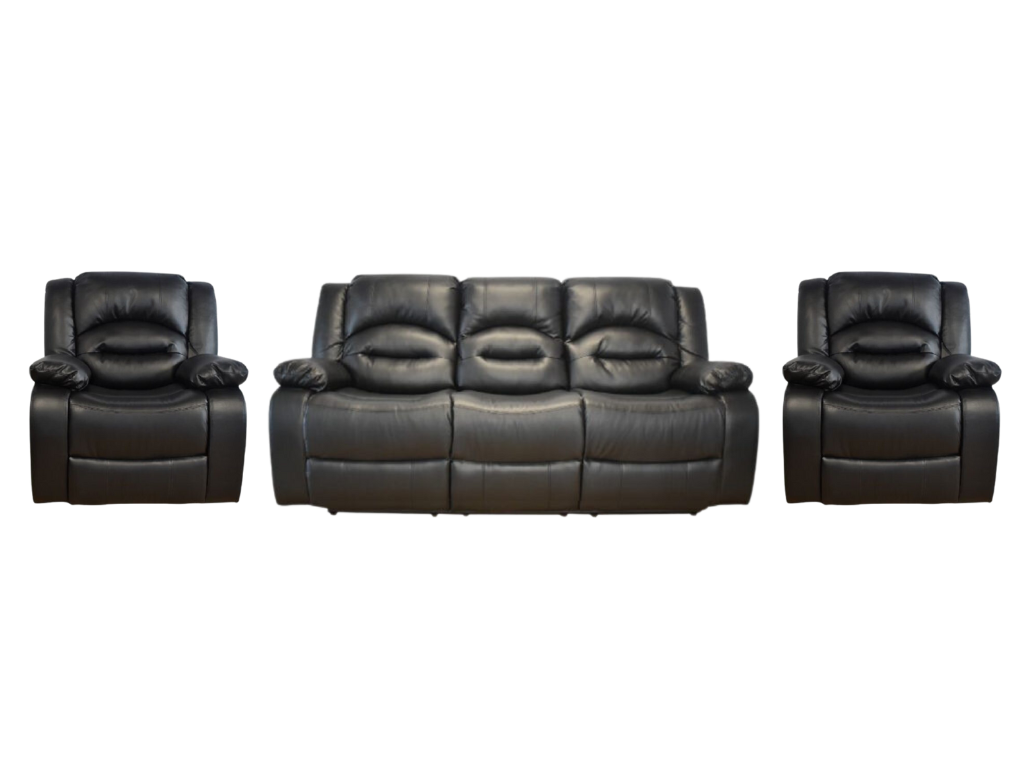 Heaven Recliner Suite Black