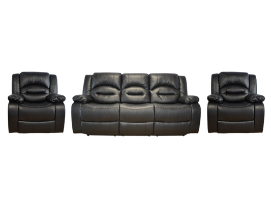 Heaven Recliner Suite Black