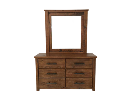 Oakwood 6 Drw Dresser / Mirror