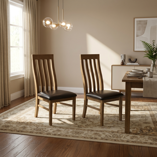 Oakwood Dining Chairs Set of 2 PCs - lifestyle