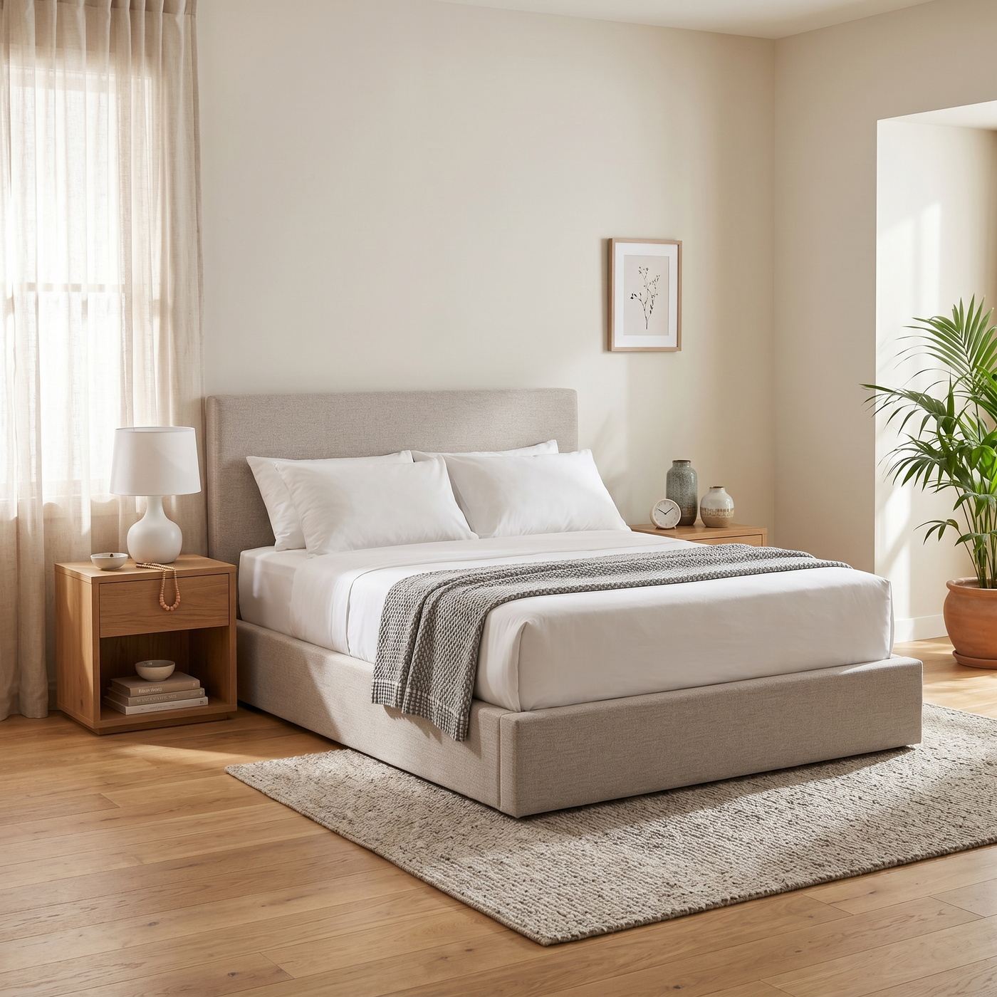 NZ Made Aura Bed Frame +SleepTime X-Firm Mattress - lifestyle
