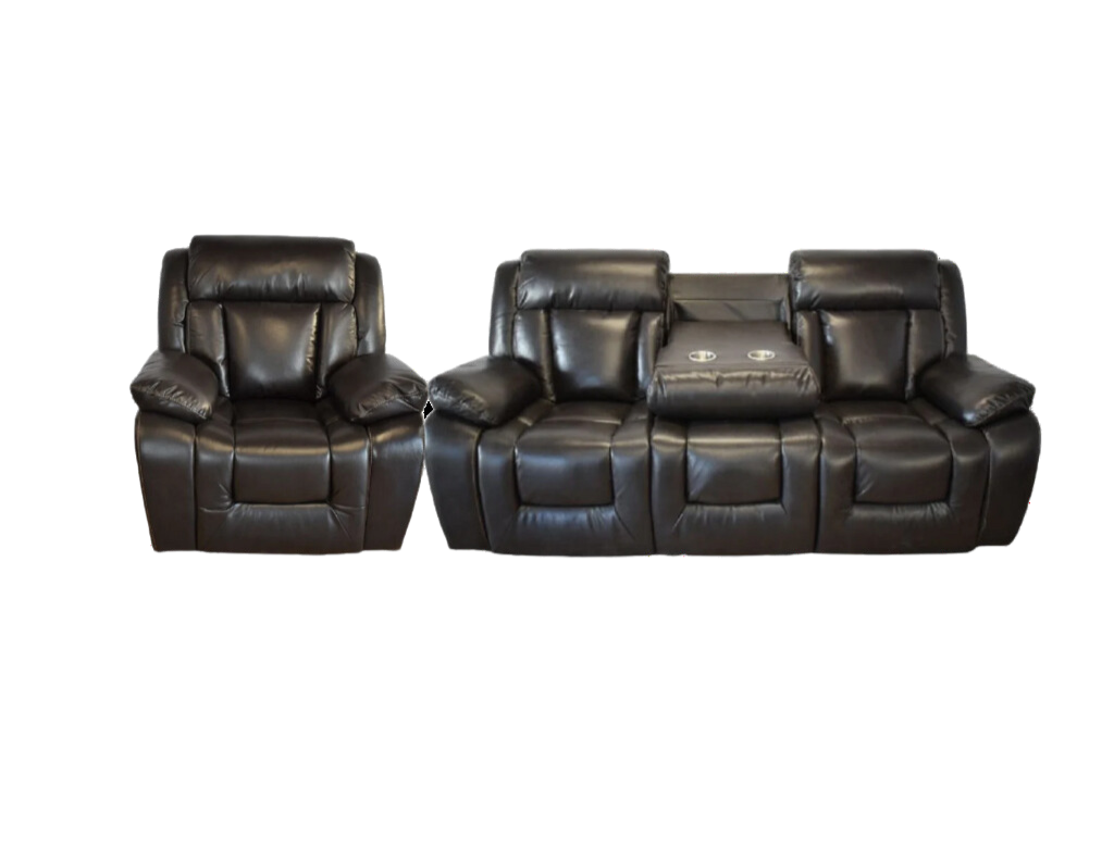 Luxe Recliner Suite Dark Brown