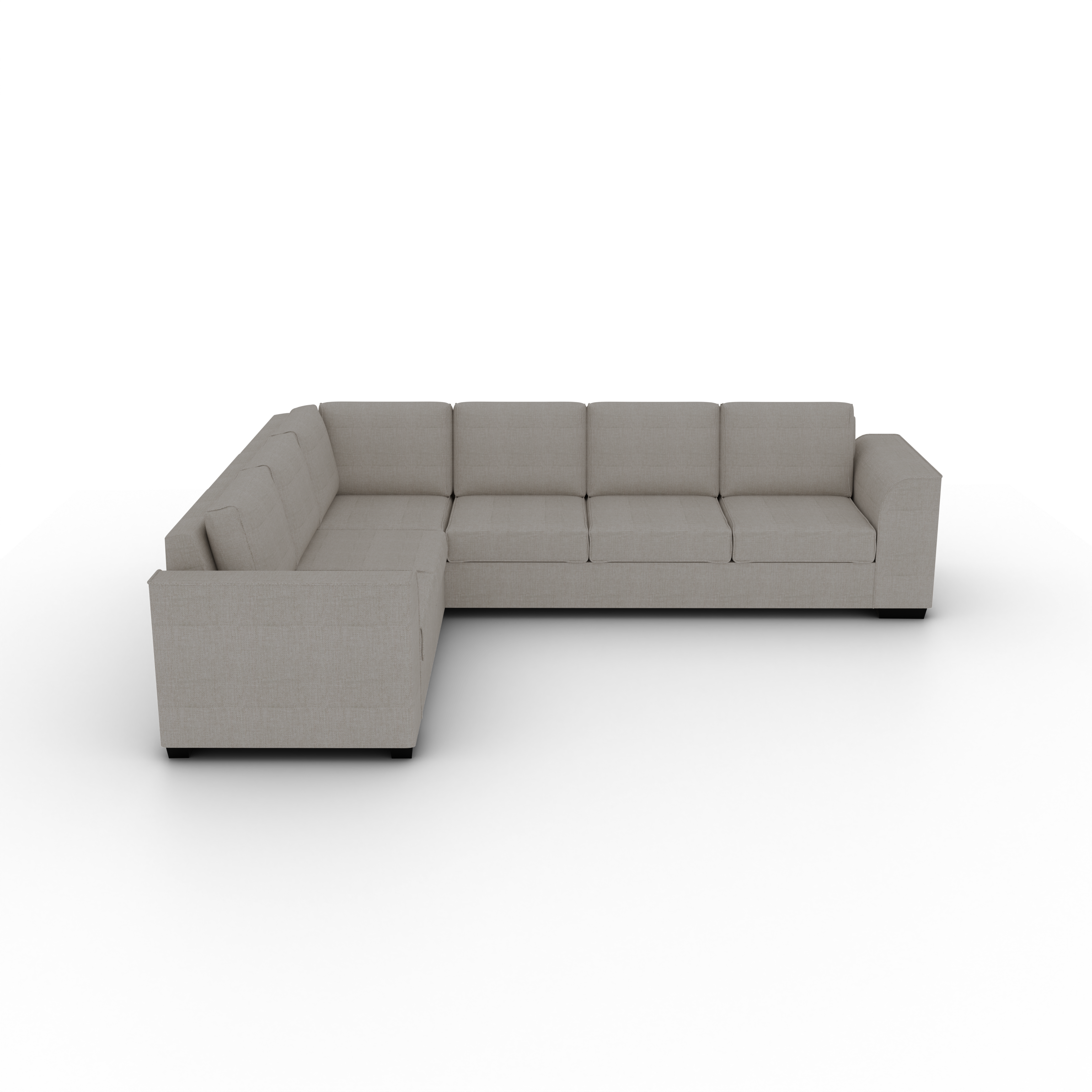 NZ Made Harbor 6 Seater Corner Sofa-Ramsey Biscuit