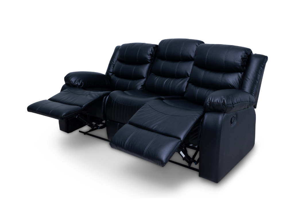 CozyCrown 3RR Recliner with Cup Holder Black