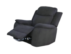 Relaxo Recliner Chair - Grey Cotton