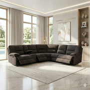 Maryland Fabric Sectional Corner Dark Grey | Furniture World NZ