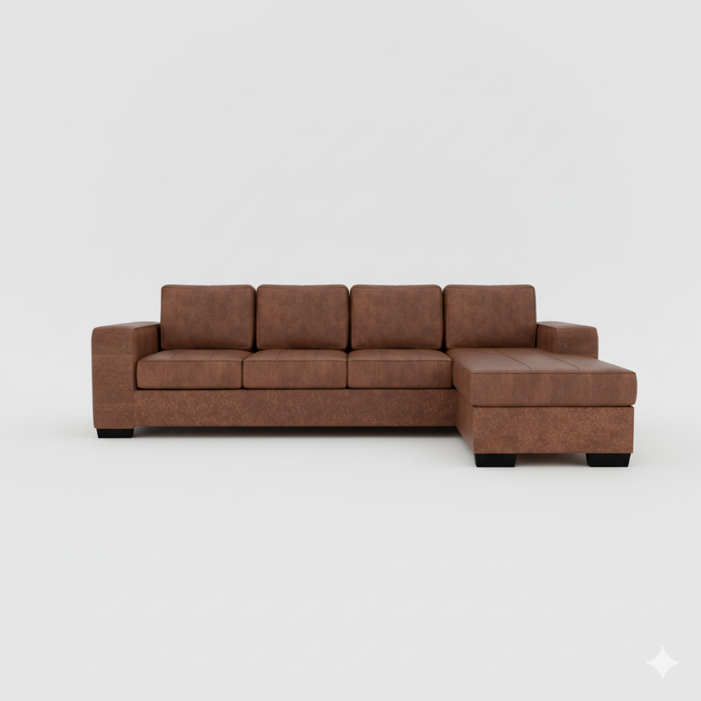 NZ Made Evoque 4 Seater with Chaise Corner Sofa